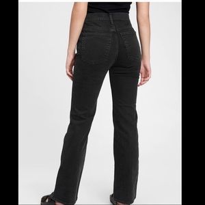 Gap Vintage Flare High Rise absolute black denim jeans size 30/10R